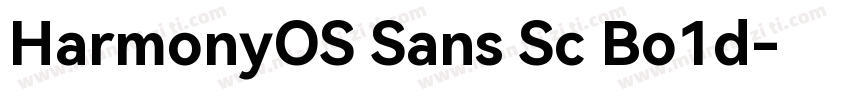 HarmonyOS Sans Sc Bo1d字体转换